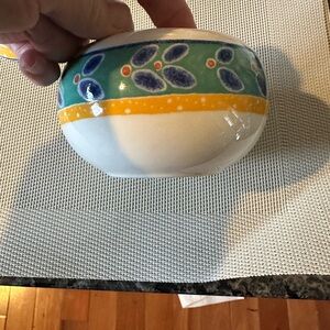 Royal Doulton Sugar Bowl with detached Ceramic Lid.  Vintage.  Pattern is Rio.